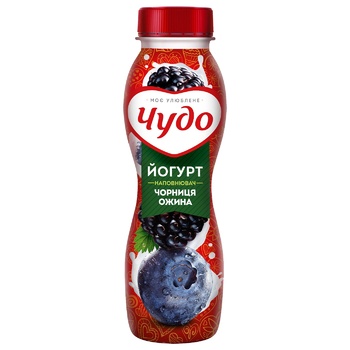 Йогурт Чудо чорниця-ожина 2,5% 260г - купити, ціни на Auchan - фото 1