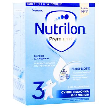Смесь молочная сухая Nutrilon Premium+ 3 для детей с 12 месяцев 800г - купить, цены на METRO - фото 3