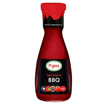 Соус Руна Original BBQ 255г - купити, ціни на МегаМаркет - фото 1