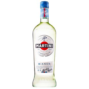 Вермут Martini Bianco білий десертний 15% 0,75л - купити, ціни на МегаМаркет - фото 1
