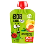 Пюре Snail Bob Яблуко-персик 90г