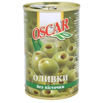 Оливки зелені Oscar без кісточки 300мл - купити, ціни на МегаМаркет - фото 2