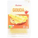 Сыр Auchan Гауда пластины 29,9% 200г