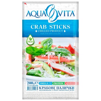 Крабовые палочки Aqua Vita охлажденные 200г - купить, цены на Auchan - фото 1