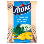 Lux Sour Cream and Greens Chips 125g
