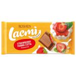 Шоколад молочний Roshen Lacmi Strawberry Panna Cotta 90г