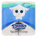 Туалетний папір Диво Ecosoft 2-шаровий 4шт