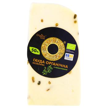 Сир Organic Milk Гауда особливий з пажитником 50% 130г - купити, ціни на МегаМаркет - фото 2