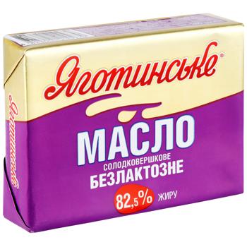 Масло Яготинське Безлактозне солодковершкове 82,5% 180г - купити, ціни на Auchan - фото 1