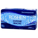 Масло Roshen соленое кислосливочное 80% 200г