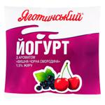 Yagotynsky Yogurt with Сherry-Black Currant Flavor 1.5% 400g
