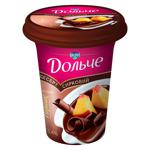 Dolce Cottage Cheese Dessert with Peach and Chocolate 3.4% 300g