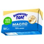 Масло Волошковое Поле Селянське сладкосливочное 73% 180г