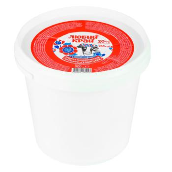 Продукт сметанный Любий Край 20% 900г - купить, цены на МегаМаркет - фото 1