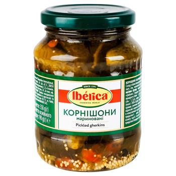 Корнішони Iberica мариновані 350г - купити, ціни на Auchan - фото 1