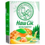 Нектар Наш Сік мультифруктовий 200мл