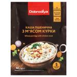 Каша пшенична Dobrodiya з м'ясом курки 40г