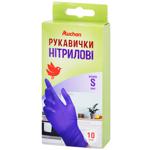 Auchan Nitrile Household Gloves S 10pcs
