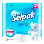 Selpak Comfort White 2-ply Toilet Paper 4pcs