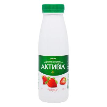 Біфідойогурт Активіа Полуниця 1,5% 290г - купити, ціни на NOVUS - фото 1