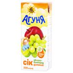 Сік Агуня яблуко-виноград 200мл