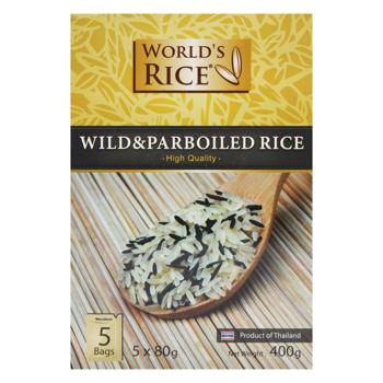 World's Rice Wild+Parboiled Rice in Bags 5x80g - buy, prices for MegaMarket - photo 2