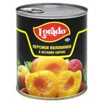 Персики Лорадо половинки в легкому сиропі 820г