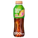 Чай холодний чорний Fuzetea Персик та гібіскус 0,5л