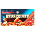 Шоколад молочный Millennium Golden Nut с цельными лесными орехами 100г