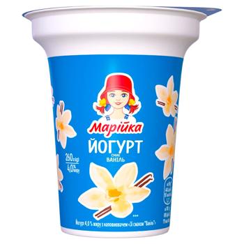 Йогурт Марійка ваніль 4% 260г - купити, ціни на Auchan - фото 1