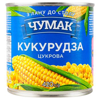 Кукурудза Чумак цукрова 420г - купити, ціни на Auchan - фото 2