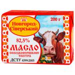 Масло Новгород-Сіверський Селянське солодковершкове 82,5% 200г