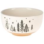 Koopman Christmas Trees Ceramic Salad Bowl 14cm