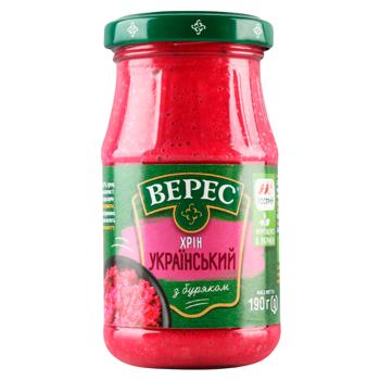 Хрiн Верес Український 190г - купити, ціни на МегаМаркет - фото 1
