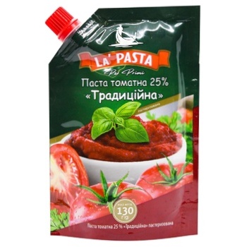 Паста томатна La Pasta Традиційна 25% 130г - купити, ціни на МегаМаркет - фото 1