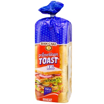 Хліб Dan Cake American Toast XXL пшеничний нарізка 750г - купити, ціни на NOVUS - фото 1