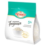 Сир кисломолочний President Творожна традиція 5% 350г
