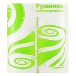 Рушники паперові Auchan двошарові 2шт
