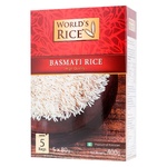 World's Rice Basmati Rice Long-grained in Bags 400g
