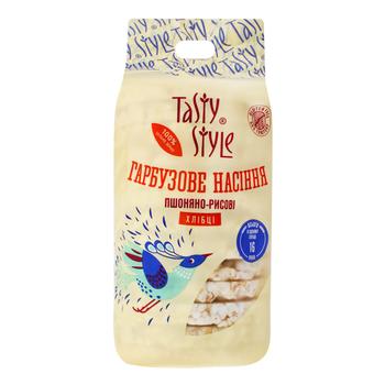 Хлебцы Tasty Style Тыквенные семечки пшенично-рисовые 100г - купить, цены на NOVUS - фото 2
