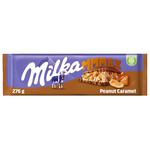 Шоколад молочный Milka с арахисом и карамелью 276г
