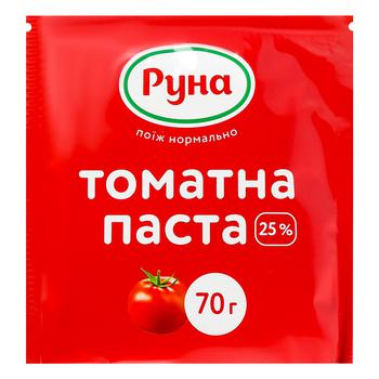 Паста томатная Руна 25% 70г - купить, цены на NOVUS - фото 1