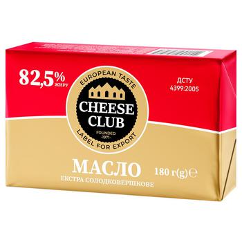 Cheese Club Extra Sweet Cream Butter 82.5% 180g - buy, prices for Auchan - photo 1