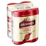 Пиво Krusovice Kralovske Svetle светлое 4,2% 0,5л х 4шт