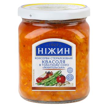 Фасоль Нежин Любительская в томатном соусе 450г - купить, цены на NOVUS - фото 1
