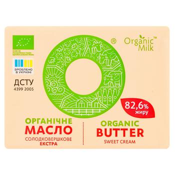 Масло Organic Milk органічне солодковершкове екстра 82,6% 180г - купити, ціни на МегаМаркет - фото 2