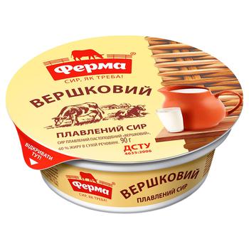 Сыр плавленый Ферма Сливочный 60% 90г - купить, цены на Auchan - фото 2